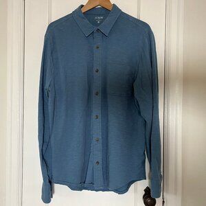 Men's Slub Cotton JCrew Button Down Shirt Size XL